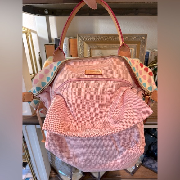 Dooney & Burke Y2K rainbow heart collection 100% cotton with weather shield - Picture 14 of 16